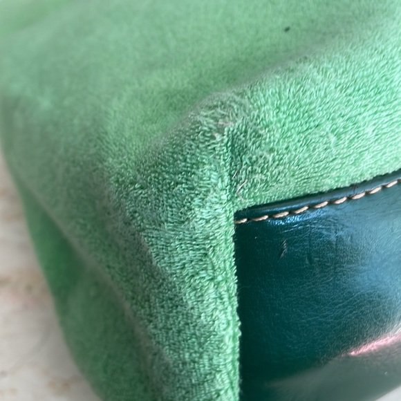 Vintage Juicy Couture XL purse tote green terry “Juice Loves” - Picture 10 of 16